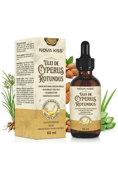 NOVA KISS Ulei de Cyperus Rotundus NOVA KISS ®   Pentru încetinirea creșterii...