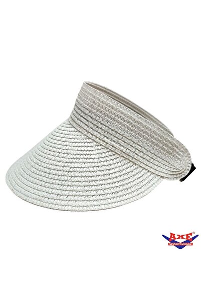 AXE SPORTSWEAR Sun Protection Straw Visor Hat with Adjustable Back and Specia...