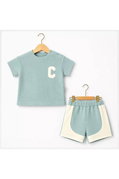 northcity n 6/24 Month Embroidered Waffle Fabric Baby Set - Baby Clothing