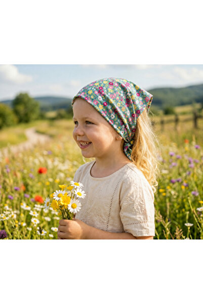Eylülce Butik Girls' Bandana 100% Cotton Non-Flatting-Non-Sweating-Non-Slip S...