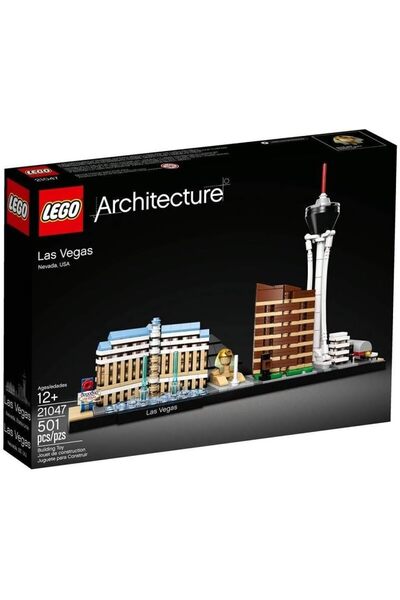 LEGO مجموعة أرتيكلس سكاي لاين للبناء على شكل مباني لاس فيغاس 21047 (501 قطعة)