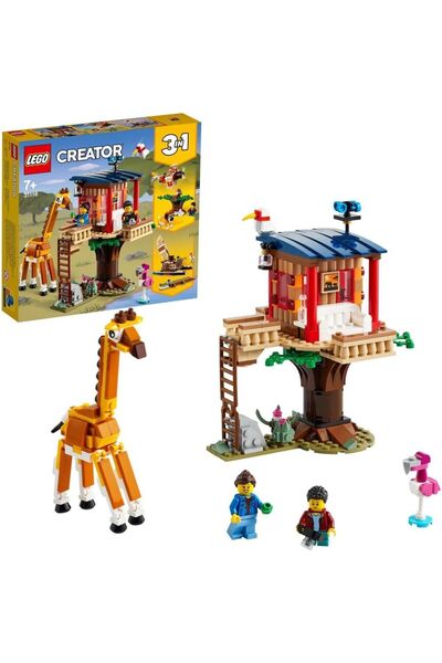 LEGO Creator 3in1 Safari Wildlife Tree House 31116 Building Kit (397 Pieces)