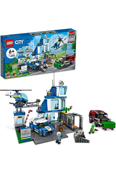 LEGO City Police Station 60316 Building Kit for Kids Aged 6 and up (668 Pieces)