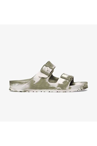 Birkenstock Arizona Eva Men's Khaki Double-Strapped Beach Slippers Juststep