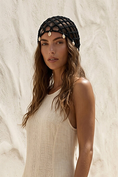 Remsa Mayo Δίχτυ μαλλιών Sea Shell Sea Beach Hair Accessory 2140 Μαύρο
