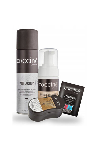 Coccine Kit de curatare a incaltamintei, Coccine, 4 in 1, 100 ml spuma nubuc,...