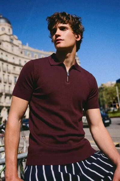 comstar Trend muške mode: bordo polo majica