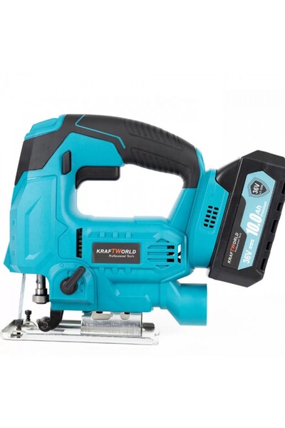 KRAFTWORLD Fierastrau Pendular 36V 10Ah cu 2 Acumulatori, Taiere Lemn 100mm, ...