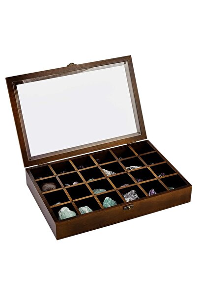MIULEE Jewelry Organizer Box, 24 Adjustable Compartments, Sheer Lid Protectio...