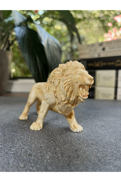 KALIPDIŞI 3D Dekoratif Kükreyen Aslan Büstü - Güç ve Cesaret Sembolü Kükreyen...