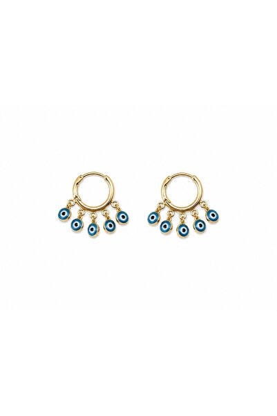 CAL'S Evil Eye Bead Detailed Earrings