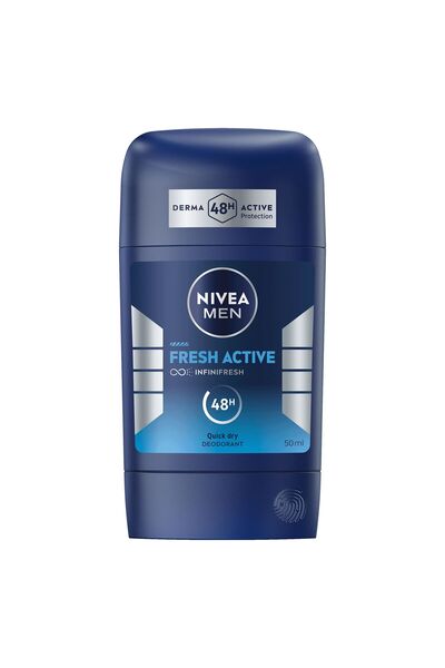 Nivea Men مزيل عرق فريش أكتيف للرجال بحماية تدوم 48 ساعة 50 مل