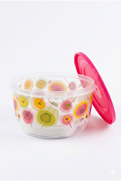 Mira Home Recipient rotund din plastic pentru depozitarea alimentelor, 2.6L, ...