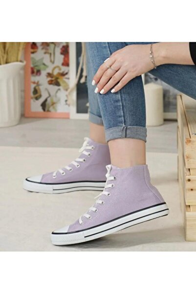 wefashion Unısex Uzun Lila Keten Spor Aykkabı