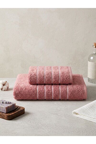 %100 Pamuklu Havlu Seti 90x150 Banyo Havlusu ve 50x90 Baş Havlusu
