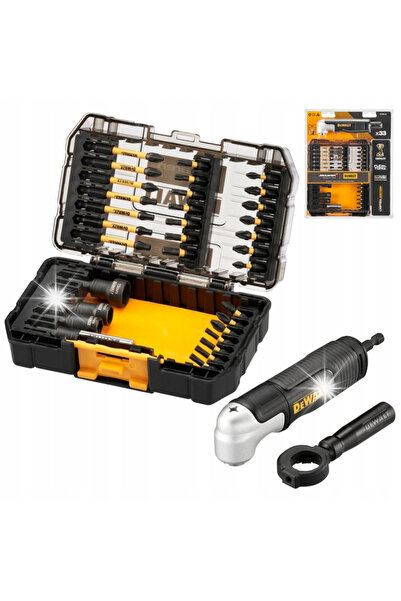 Dewalt Set de biți cu mâner unghiular MCLAREN 35 piese DT70782
