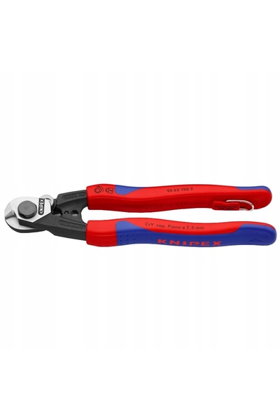 Knipex Foarfece pentru cabluri de oțel forjate 95 62 190 T