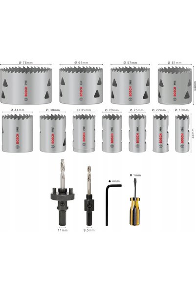 Bosch Set de burghie profesional multi-material 17 piese. 2608900525
