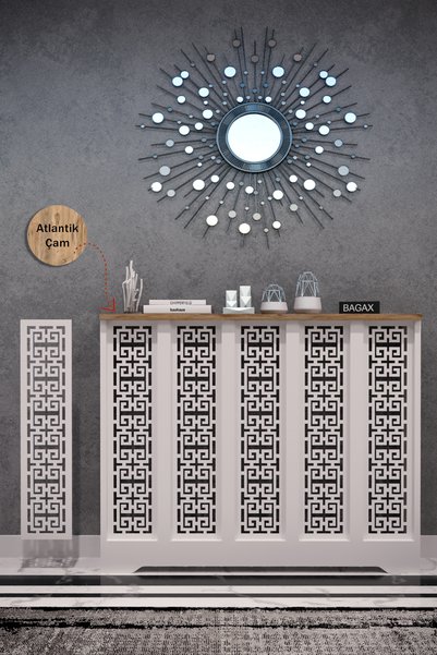 ENDLESS SHOPPİNG Dekoratif Petek Dolabı Kalorifer Peteği Kapatma Ünitesi Mode...