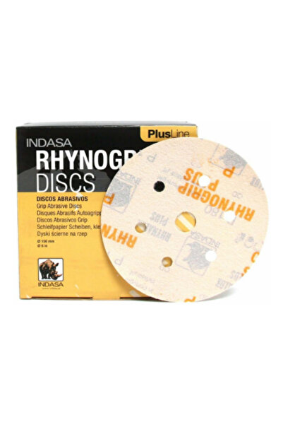indasa Rhynogrıp Plus Disc 150mm Hookıt Disc Sander 6 Holes P600 50 Pieces