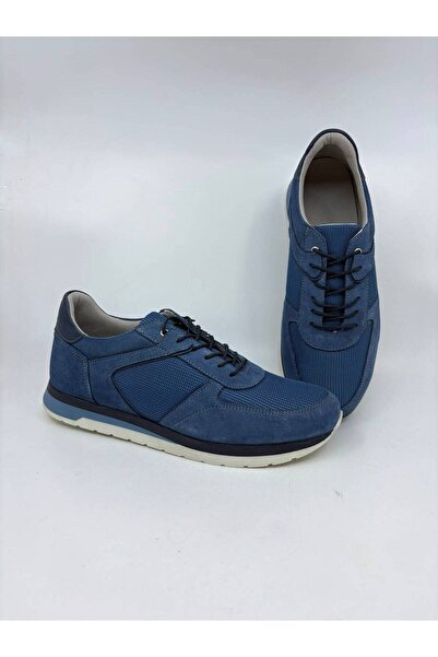 Papuccu Indigo Suede Men's Leather Shoes