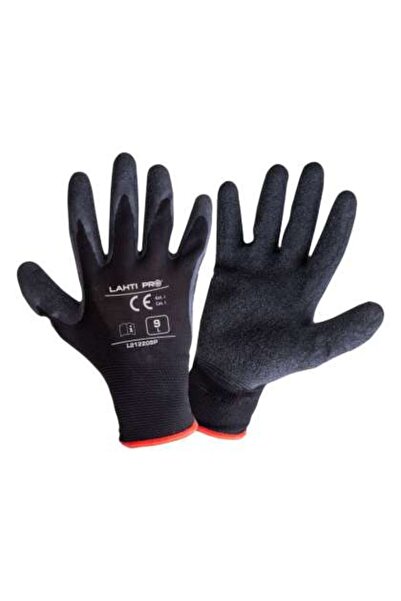 Lahti Pro Manusa Latex Cu Poliester / Negru - 11
