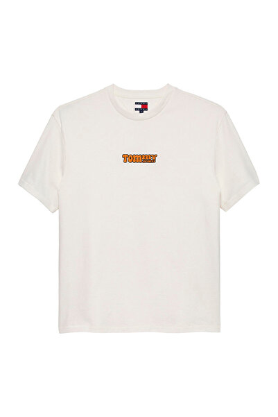 Tommy Hilfiger Tricou bărbătesc cu mânecă scurtă, cu imprimeu relaxat, cu fon...