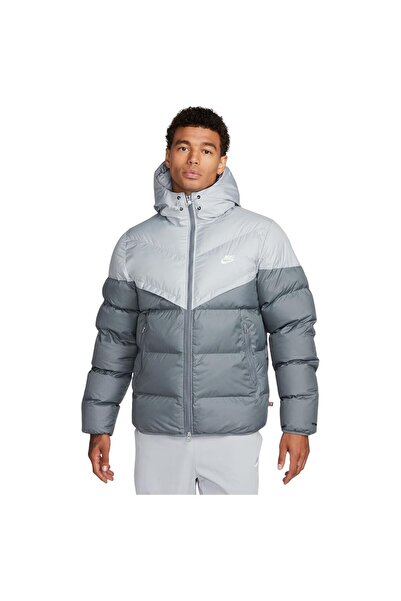 Nike Geacă matlasată cu glugă pentru bărbați, tip Windrunner, PrimaLoft Storm...