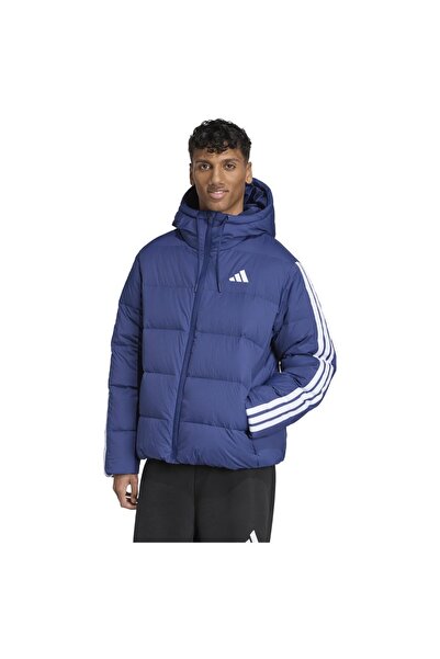 adidas Geacă de puf pentru bărbați Essentials Climawarm cu 3 dungi, mărimea L