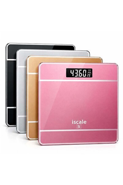 hey Cântar electronic de baie 26 x 26 cm, Afișaj LCD, Capacitate 180 kg, 2 ba...