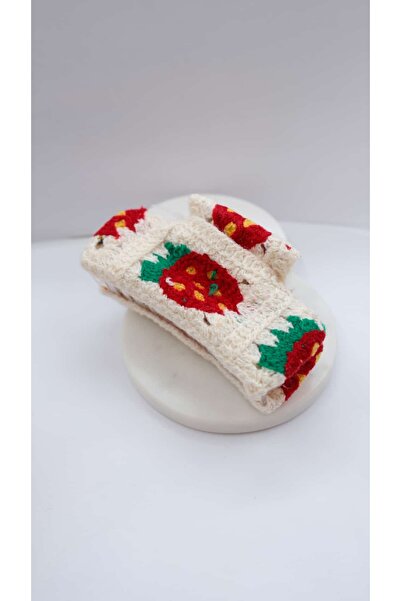 Jerie Knitted Crochet Patterned Latch Buckle