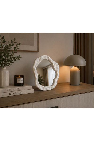 LEYA HOME Pinterest Bulut Şekilli Ayna Dekor, Masaüstü çerçeve ayna