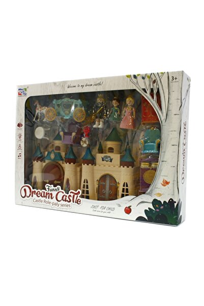 Midex Castea pentru păpuși cu figurine + accesorii și mobilier