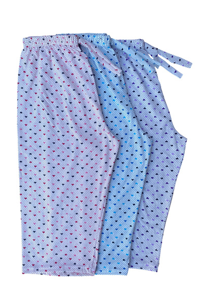 urumbay Women's Patterned Ribbon Thin Capri Bottoms