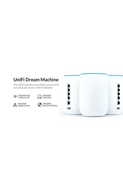 Ubiquiti UniFi Dream Machine Router WiFi 5 Gigabit cu 4 porturi și Gateway de...