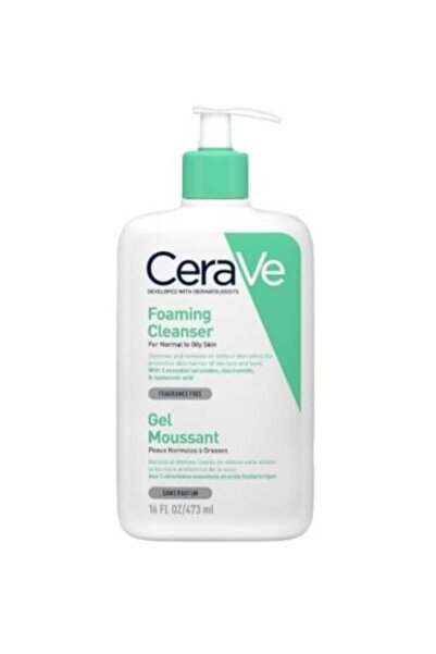 CeraVe Foaming Cleanser for Normal to Oily Skin Face and Body Cerave - 473ml