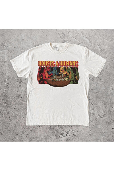 Grafftee Clothing Houses and Humans Printed Unisex Oversize T-Shirt