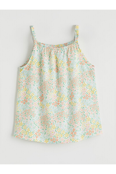 LC Waikiki Floral Strap Blouse for Girls