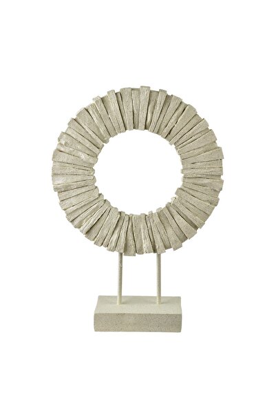 MONDEX figurină decorativă polirășină MANON 31x45cm bej nisipiu 1 buc.