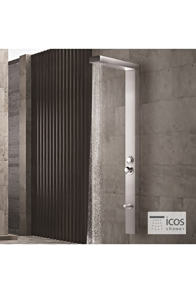 Icos Στήλη ντους με μίξερ THEAMIX, AISI316 Inox THEAMIX