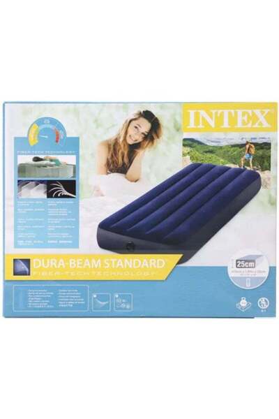 Intex Dura Beam Standard Airbed 30 x 75 x 10inch- Blue
