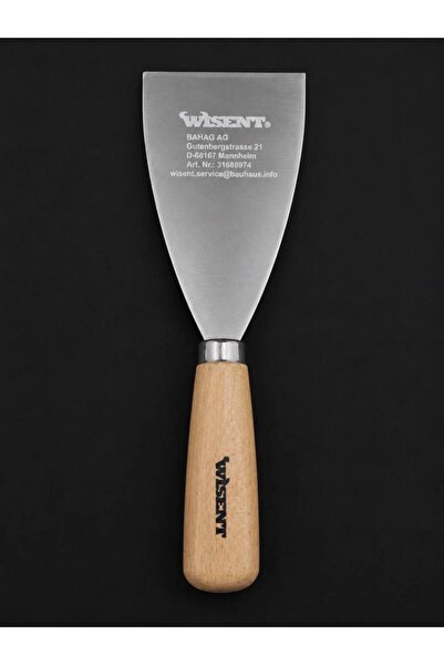 WİSENT Endüstriyel Duvar Kazıyıcı Spatula 100 mm Paslanmaz Çelik Uç Ahşap Sap...