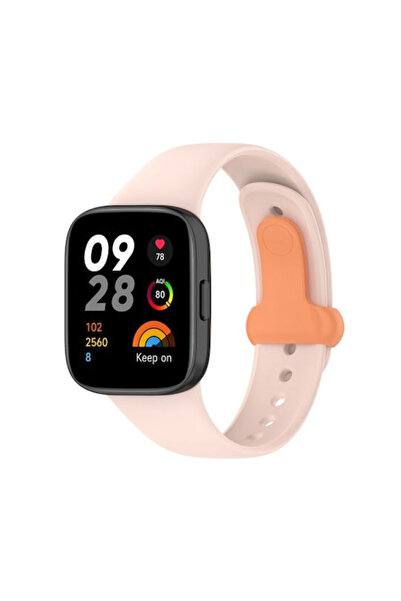 OEM Δίχρωμο λουράκι σιλικόνης ροζ (Redmi Watch 3)