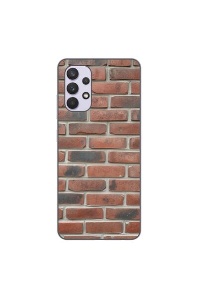 OEM Husa compatibila cu Samsung Galaxy A32 4G Silicon Gel Tpu Model Brick Wall