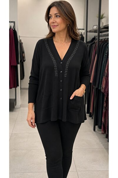 by aydin New Season Mother's Cardigan with Pockets, Thin Mercerized Fabric