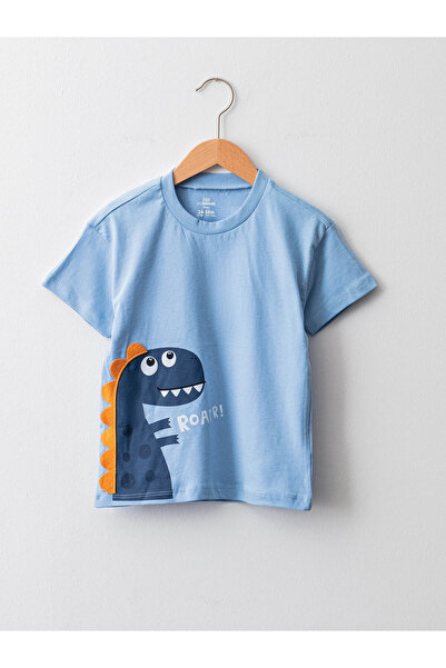 LC Waikiki Tricou pentru bebelusi din bumbac imprimat cu maneca scurta cu dec...