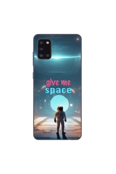 OEM Case compatible with Samsung Galaxy A31 Silicone Gel Tpu Model Give Me Space