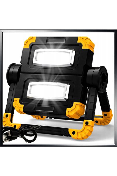 Kraft&dele Lampă de lucru LED cu halogen, reîncărcabilă, pentru construcții, ...