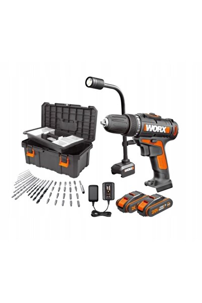 WORX Set de scule electrice: Mașină de înșurubat + Încărcător + 2x Acumulator...
