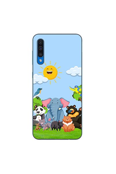 OEM Калъф, съвместим със Samsung Galaxy A30S, A50, силиконов гел TPU, с десен...